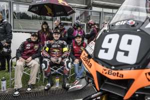 Une course à domicile marquée par une météo typiquement ardennaise pour l'Équipe Elf Marc VDS /KM99 aux 8 Heures Spa Motos, Seconde Manche du FIM EWC